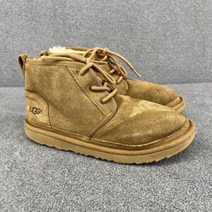 UGG Neumel Boots Womens Size 5 Suede Sheepskin Lace Up Warm Shoes